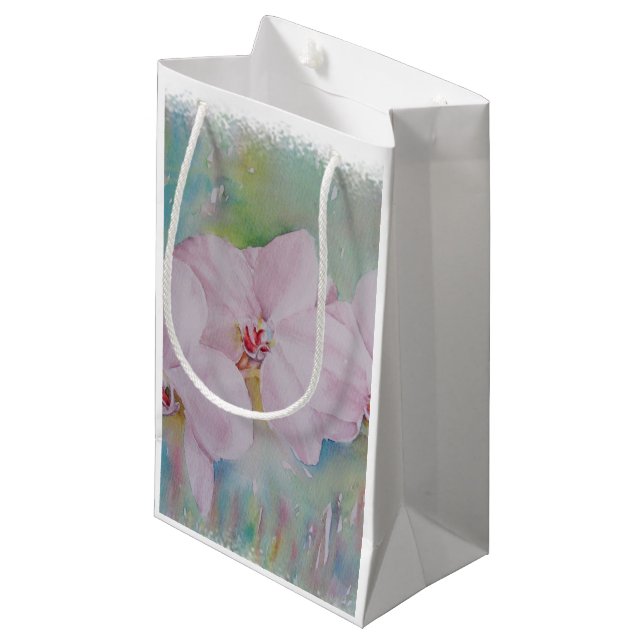 TRE WHITE ORCHIDS GIFT BAG (Framsidan Vinklad)