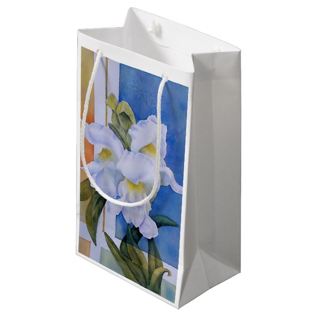 TRE WHITE SNAPDRAGONS GIFT BAG (Framsidan Vinklad)