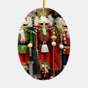 Tre Wise Crackers - Nutcracker Soldiers Julgransprydnad Keramik