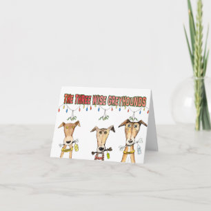 Tre Wise Greyhounds (a511) Helgkort