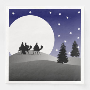 Tre Wise Manar Graphic-jul Pappersservett