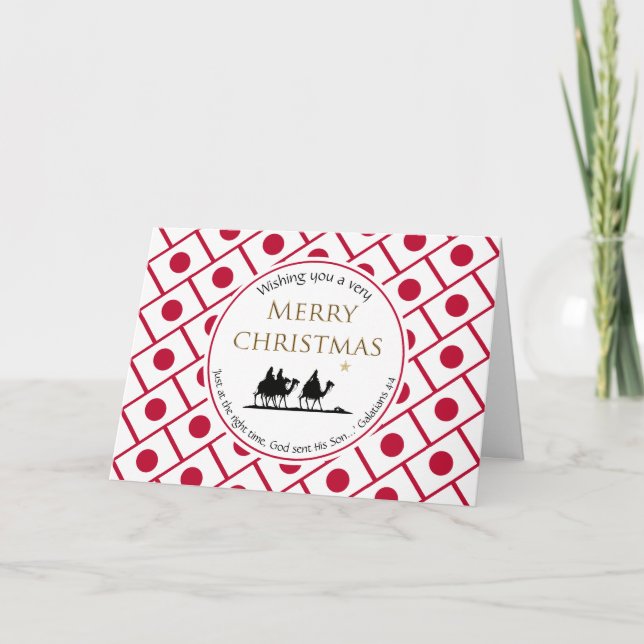 Tre Wise Manar JAPAN-jul Helgkort (Framsida)