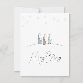 Tre Wise Manar jul, lägenhet Kort