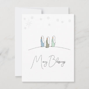 Tre Wise Manar jul, lägenhet Kort