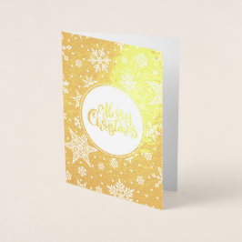 Tre Wise Manar Luxury Real Foil-julkort Folierat Kort