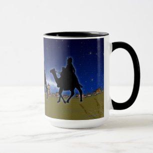 Tre Wise Manar och Bethlehem jul Julafton Design Mugg