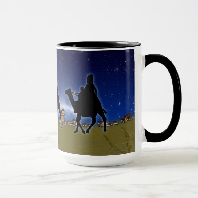 Tre Wise Manar och Bethlehem jul Julafton Design Mugg (Höger)