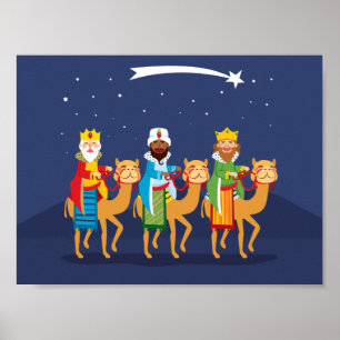 Tre Wise Manar på Camel Poster