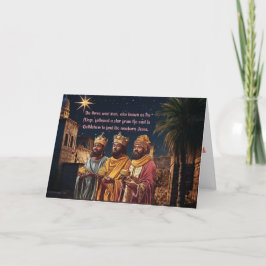Tre Wise Manar-resor till Bethlehem Design Kort