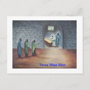 Tre Wise Manar Vykort