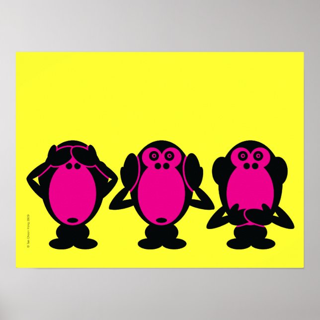 Tre Wise Monkey Poster (Framsidan)