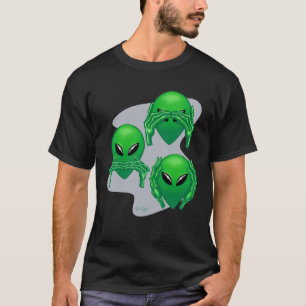 Tre Wise-Utomjordingar T Shirt