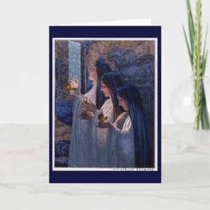 Tre Wise Virgins från Carlos Schwabe Fine Art Card Helgkort