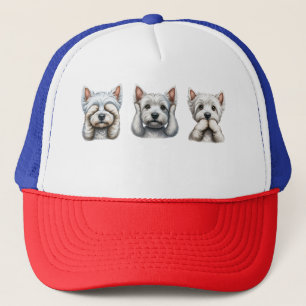 Tre Wise Westies Keps
