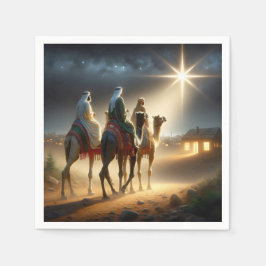 Tre Wisemen efter en stjärna Pappersservett