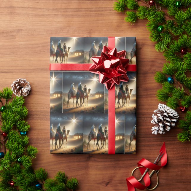 Tre Wisemen efter en stjärna Presentpapper (Julgåva)