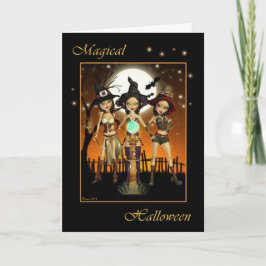 Tre Witch Magic Halloween-kort Kort
