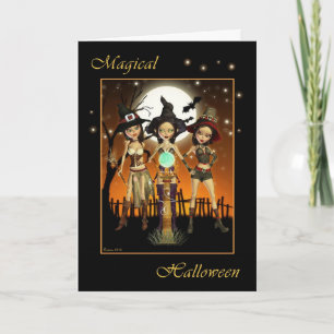 Tre Witch Magic Halloween-kort Kort