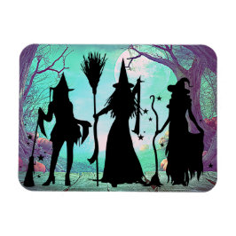 Tre Witches Halloween Flexible 3"x4" Magnet