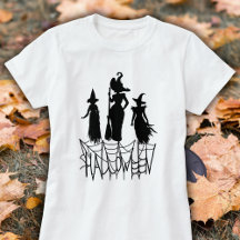Tre Witches & Spindelnät Halloween Tee