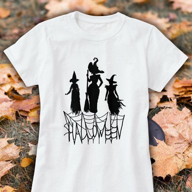 Tre Witches & Spindelnät Halloween Tee (Skapare uppladdad)