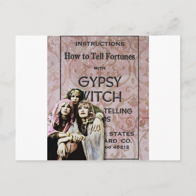 Tre zigenare, ändrad konst vykort (Framsida)