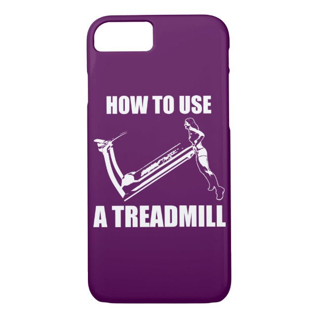 Treadmill - damernas fantastiska Novelty Workout Case-Mate iPhone Skal (Baksida)