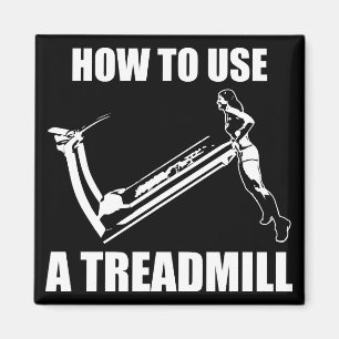 Treadmill - damernas fantastiska Novelty Workout Magnet