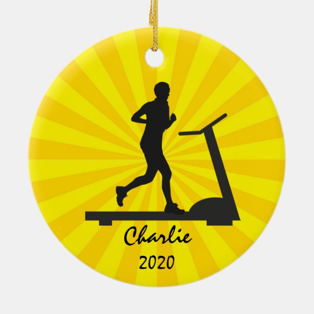 Treadmill Running Ornament (Baksidan)