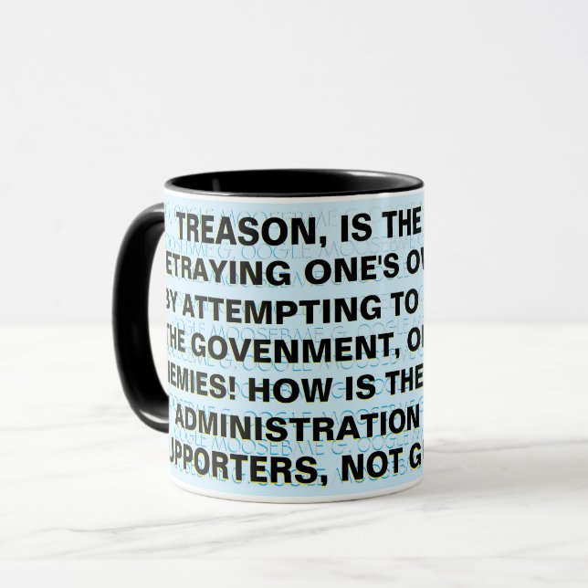 TREASON OCH BIDEN'S GUILT MUGG (Framsida vänster)