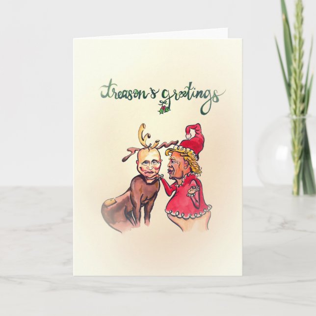 Treason's Greetings Holiday Card Tack Kort (Framsida)