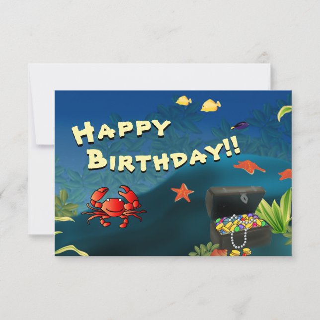 Treasure Birthday Card - Personlig Tack Kort (Framsida)