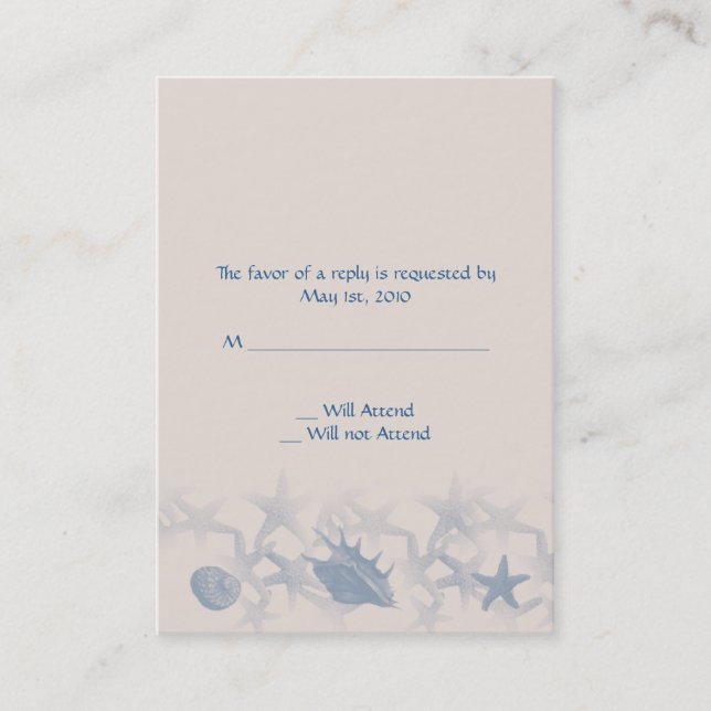 Treasure by Sea Response card, infoga Lojalitetskort (Framsida)