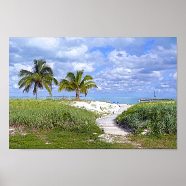 Treasure Cay Beach Boardpromenad, Bahamas Poster (Framsidan)