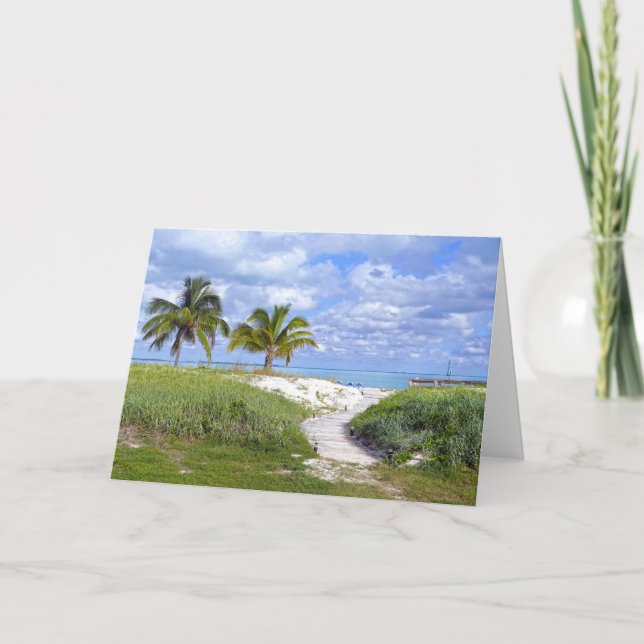 Treasure Cay Boardpromenad, Bahamas Card Kort (Framsida)