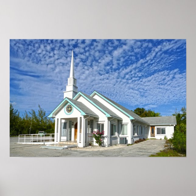 Treasure Cay Church, Bahamas Poster (Framsidan)