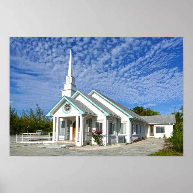 Treasure Cay Church, Bahamas Poster (Framsidan)