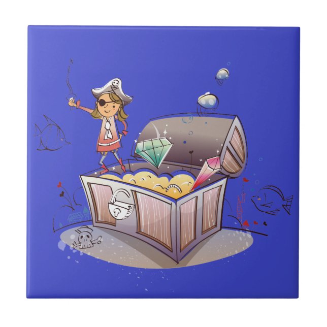 Treasure Chest Kakelplatta (Framsidan)