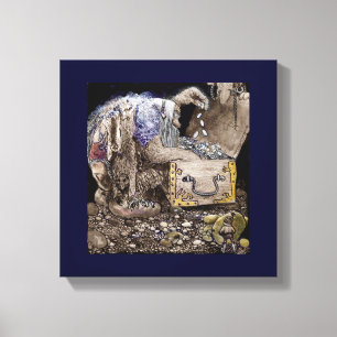 Treasure Chest Troll Canvastryck