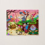 Treasure från Colorful Cute Magic Wizard Pussel<br><div class="desc">Den här färglösa designen har en guide,  kung och älvar med en skattkista. #modern #fantasy #guide #elves #kung #bird #skatt #tecknad #illustration #puzzle #jigszle #jigsawpuzzle #girl #magic #gifts #giftsforGirs #colorful #play</div>