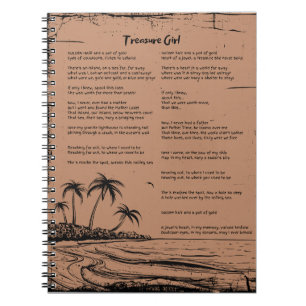 Treasure Girl by Corey Toomey - Dikt Borttappad Kä Anteckningsbok