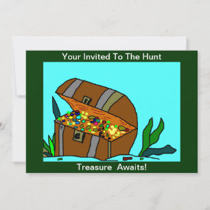 Treasure Hunt anpassa och anpassa inbjudan