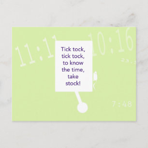 Treasure Hunt Game - Clue #1 - Clock Vykort