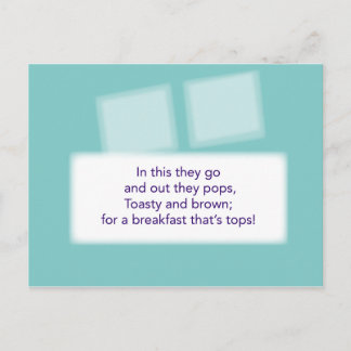 Treasure Hunt Game - Clue #4 - Toaster Vykort