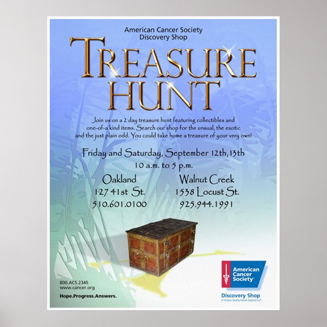 Treasure Hunt Poster (Framsidan)
