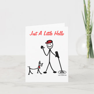 Treasure Hunter Hej Notecard Kort