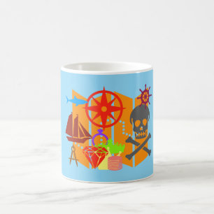 Treasure Hunting Collage Kaffemugg