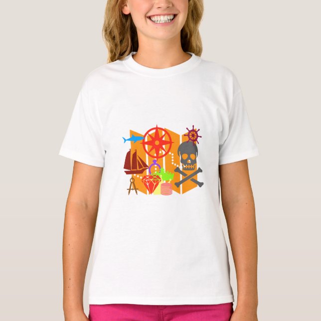 Treasure Hunting Collage T Shirt (Framsida)