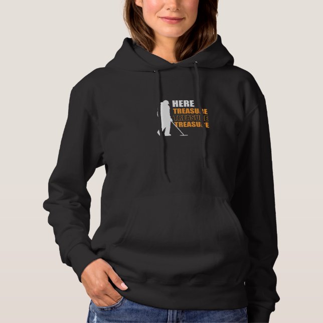 Treasure Hunting Dirt Fishing Metall Identifying T Shirt (Framsida)