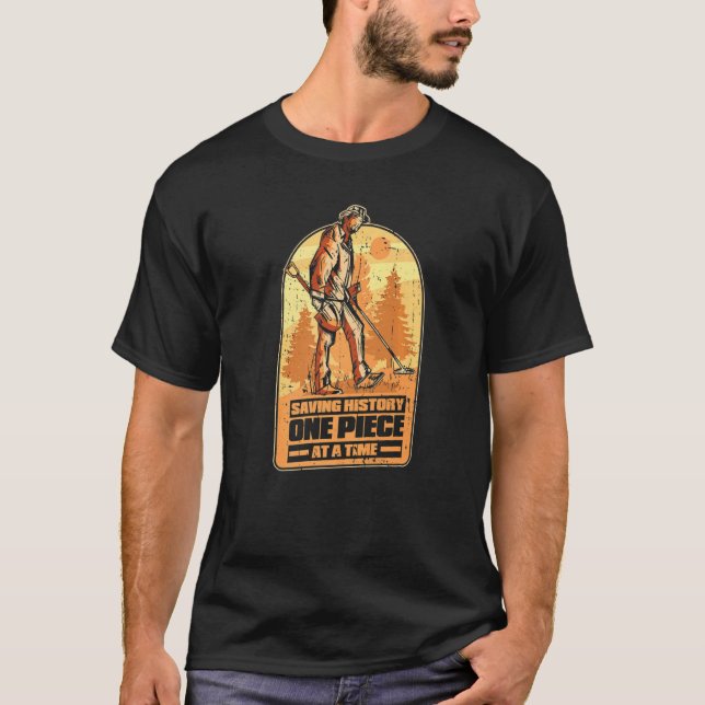 Treasure Hunting för upptäckt av metall T Shirt (Framsida)